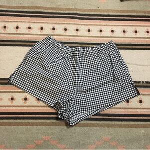 Better Together women’s medium shorts elastic waist black & white checkered